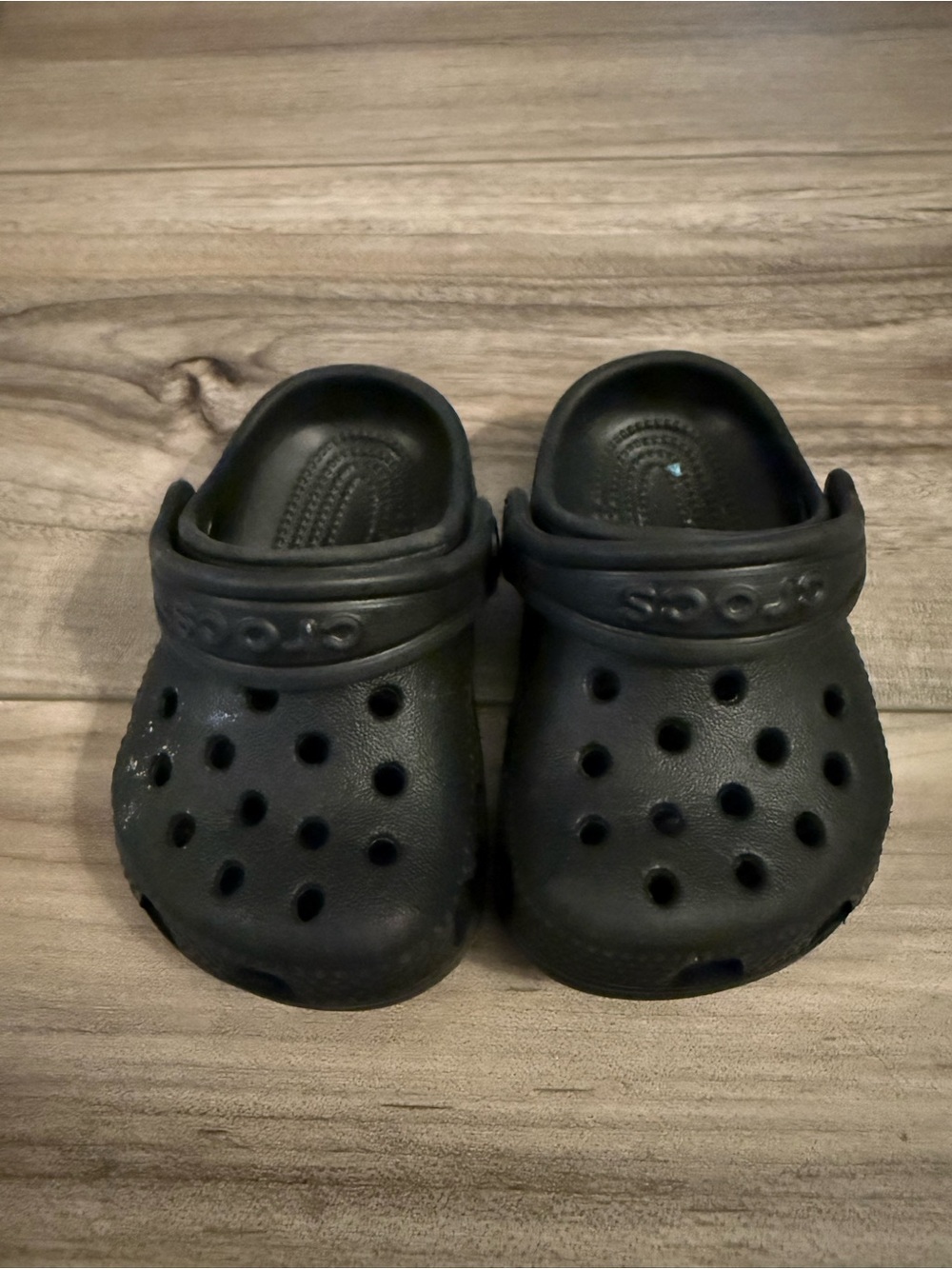 Kids Black Crocs Comfort Clogs Size 2